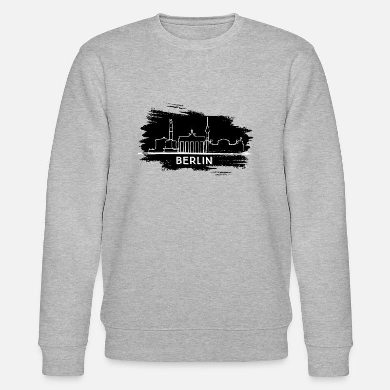 Berlin - Stanley/Stella Unisex Bio-Sweatshirt CHANGER  - Grau meliert