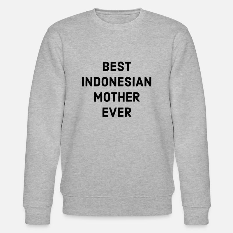 Beste Indonesische Mutter - Stanley/Stella Unisex Bio-Sweatshirt CHANGER  - Grau meliert