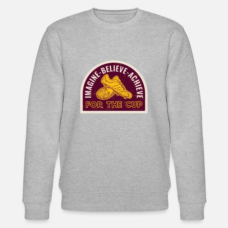 Fußball Spruch - Stanley/Stella Unisex Bio-Sweatshirt CHANGER  - Grau meliert