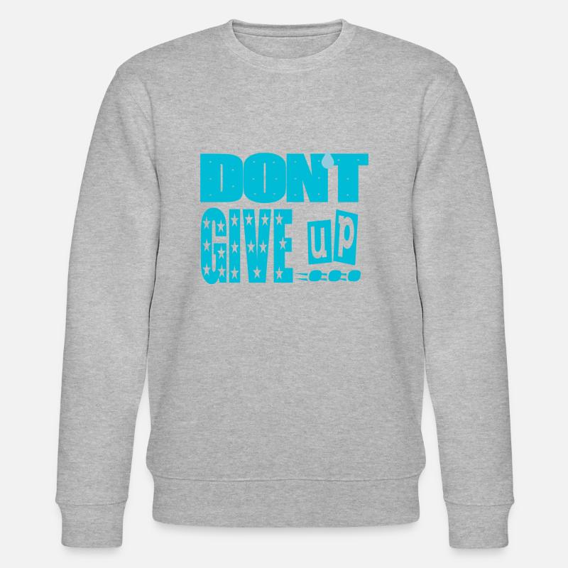 Gib nicht auf - Stanley/Stella Unisex Bio-Sweatshirt CHANGER  - Grau meliert