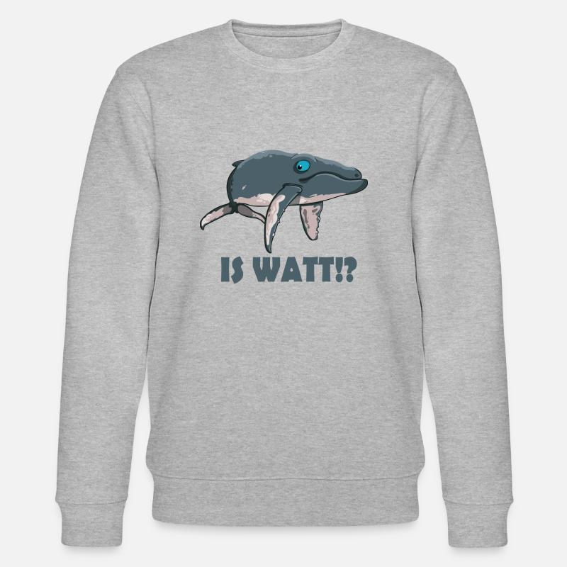 Is Watt!? - Stanley/Stella Unisex Bio-Sweatshirt CHANGER  - Grau meliert