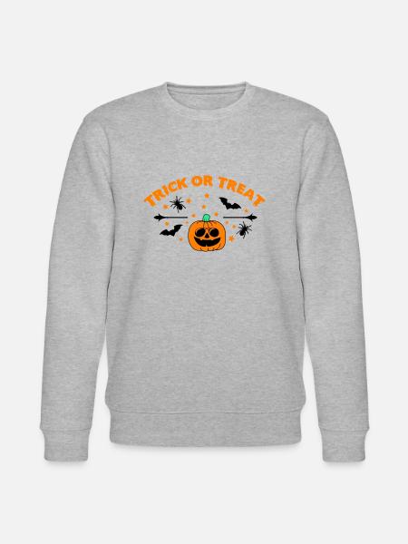 trick or treat 01 - Stanley/Stella CHANGER Unisex Organic Sweatshirt - heather grey