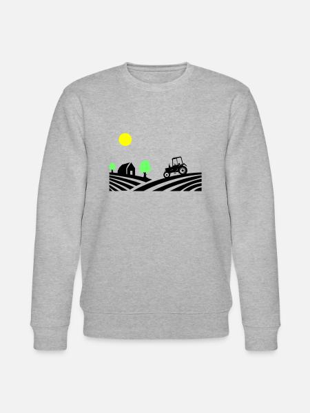 traktor farm - Stanley/Stella Unisex Bio-Sweatshirt CHANGER - Grau meliert