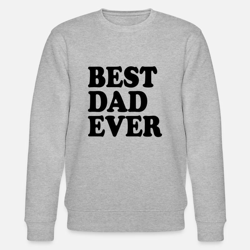 Best dad ever - Stanley/Stella Unisex Bio-Sweatshirt CHANGER  - Grau meliert