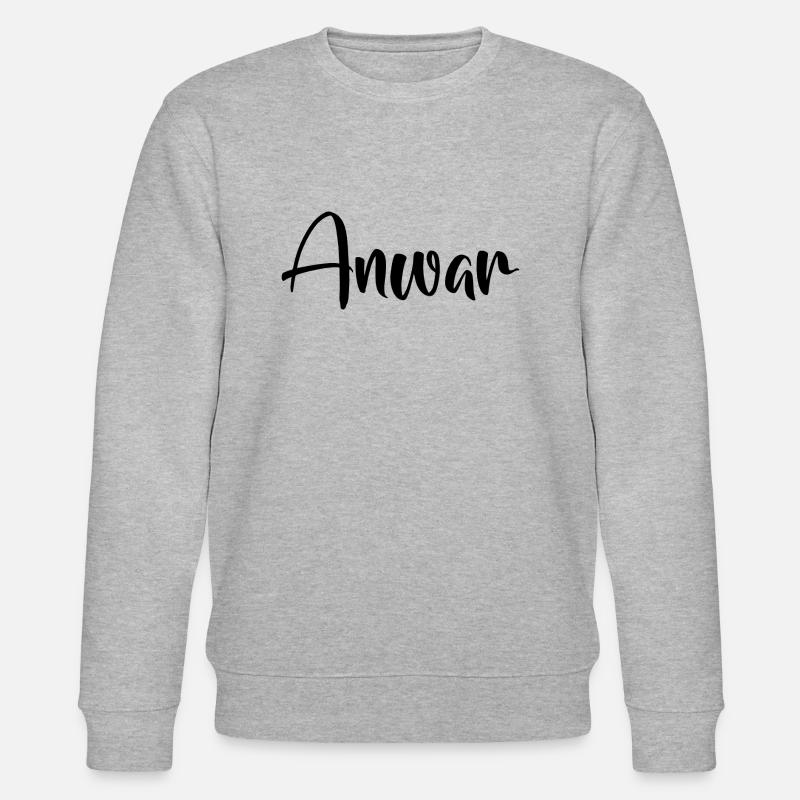 Name - Anwar - Stanley/Stella Unisex Bio-Sweatshirt CHANGER  - Grau meliert
