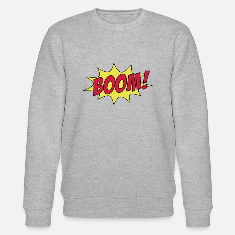 BOOM! - Stanley/Stella Unisex Bio-Sweatshirt CHANGER  - Grau meliert