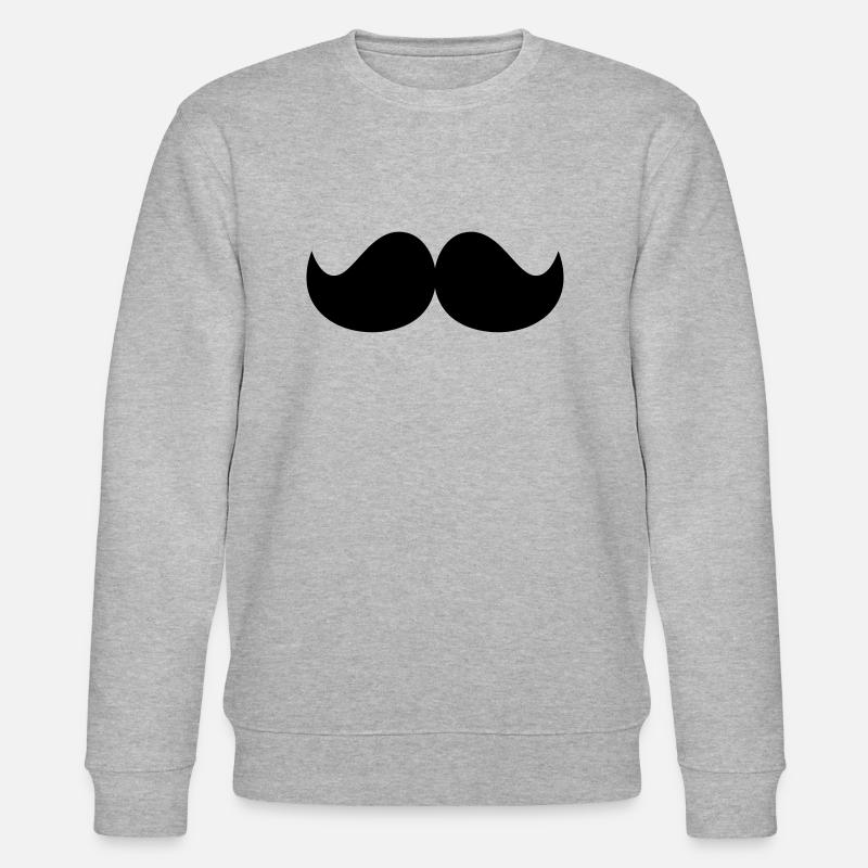 Schnurrbart - Stanley/Stella Unisex Bio-Sweatshirt CHANGER  - Grau meliert