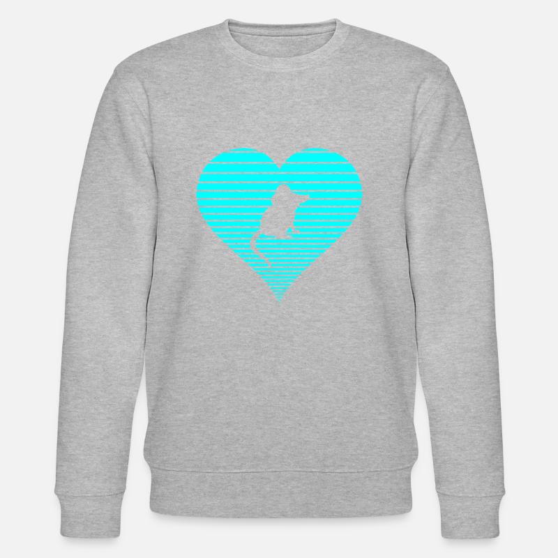 Maus - Stanley/Stella Unisex Bio-Sweatshirt CHANGER  - Grau meliert