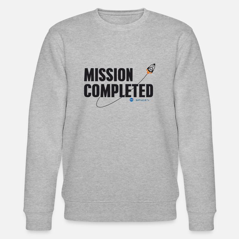 Mission Completed Spacex & - Stanley/Stella Unisex Bio-Sweatshirt CHANGER  - Grau meliert