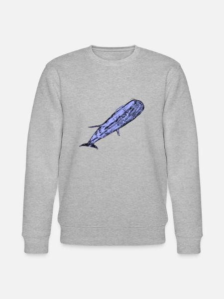 baleine - Sweat bio CHANGER Stanley/Stella Unisexe - gris chiné