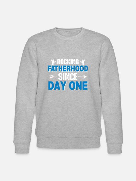 PAPA - FATHER FATHER'S DAY - Stanley/Stella CHANGER Unisex Organic Sweatshirt - heather grey