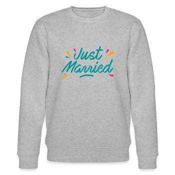 Just married - Sweat bio CHANGER Stanley/Stella Unisexe - gris chiné - Devant - Nik (191cm) & Marisol (170cm)