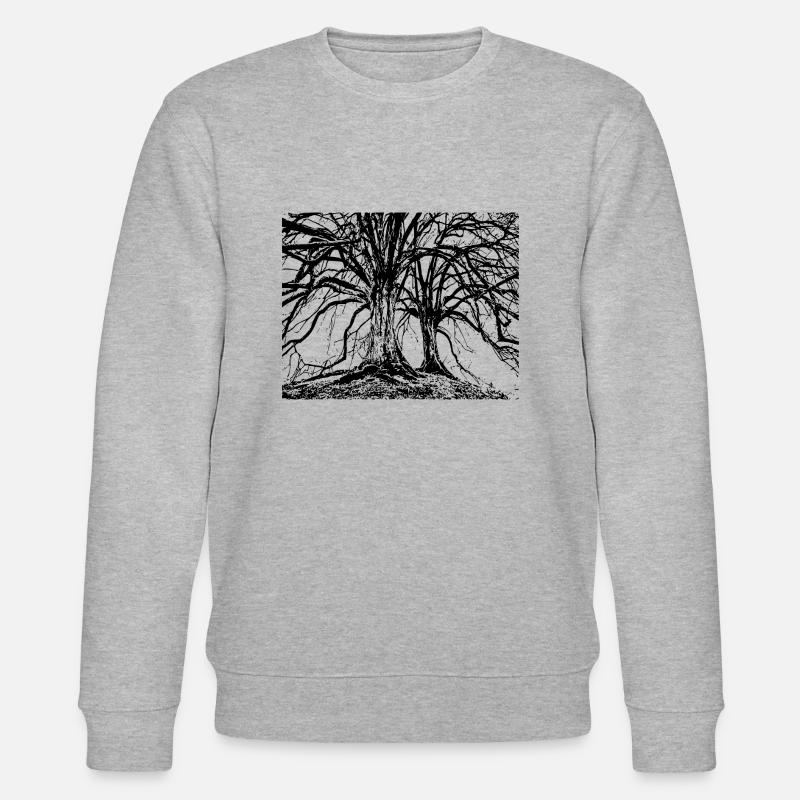 Bäume - Stanley/Stella Unisex Bio-Sweatshirt CHANGER  - Grau meliert