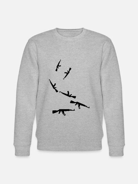 Rifle icon icon - Stanley/Stella CHANGER Unisex Organic Sweatshirt - heather grey