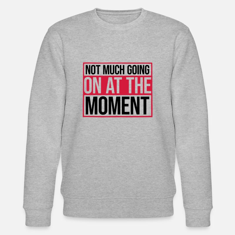 Not much going on - Stanley/Stella CHANGER Unisex Organic Sweatshirt - heather grey