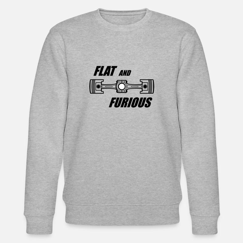 Flach und wütend - Stanley/Stella Unisex Bio-Sweatshirt CHANGER  - Grau meliert