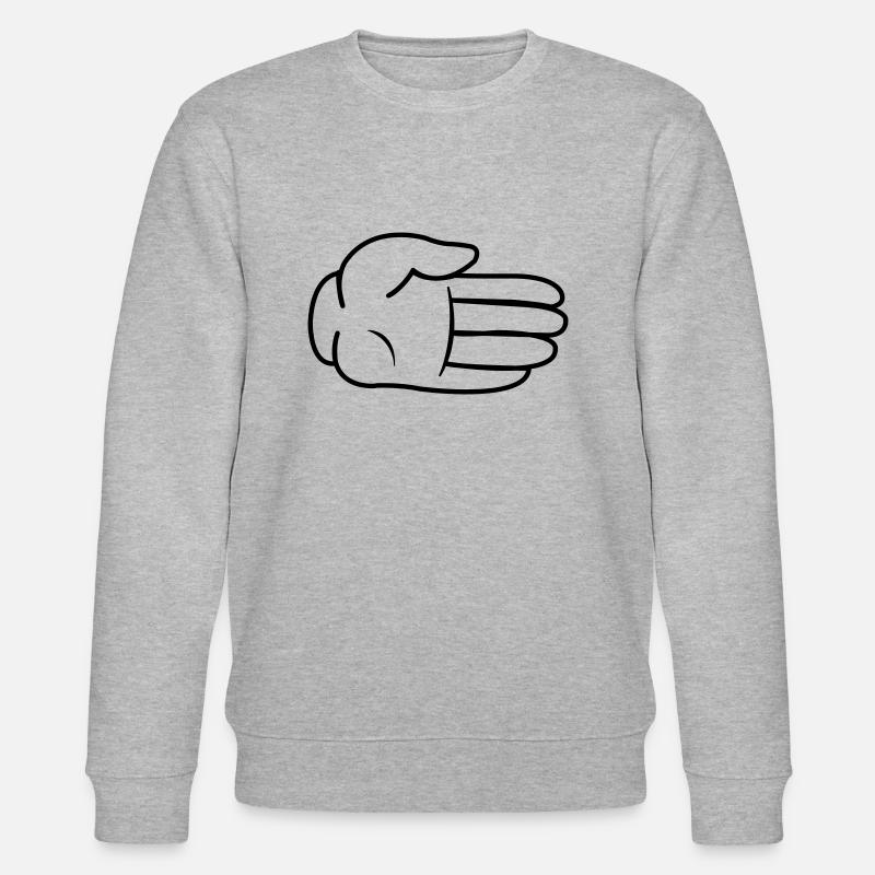 Hand Comic - Stanley/Stella Unisex Bio-Sweatshirt CHANGER  - Grau meliert