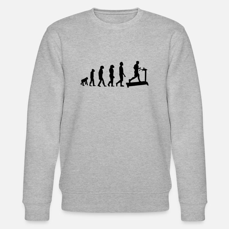 Treadmill evolution - Stanley/Stella CHANGER Unisex Organic Sweatshirt - heather grey