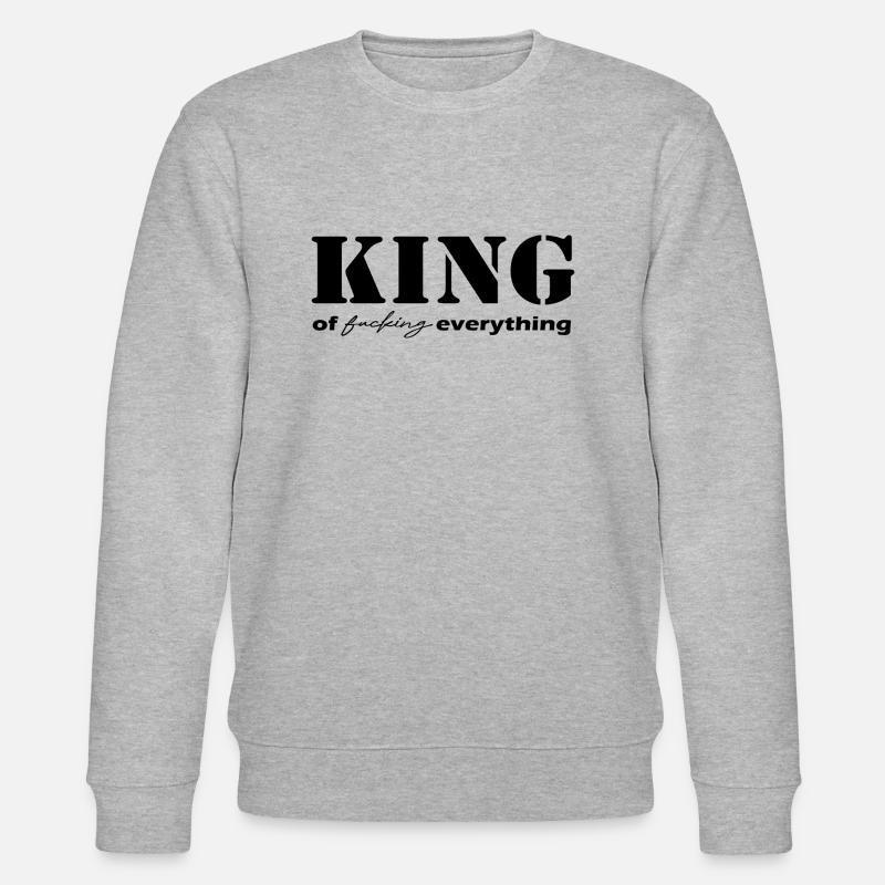 King tout dit noir - Sweat bio CHANGER Stanley/Stella Unisexe - gris chiné