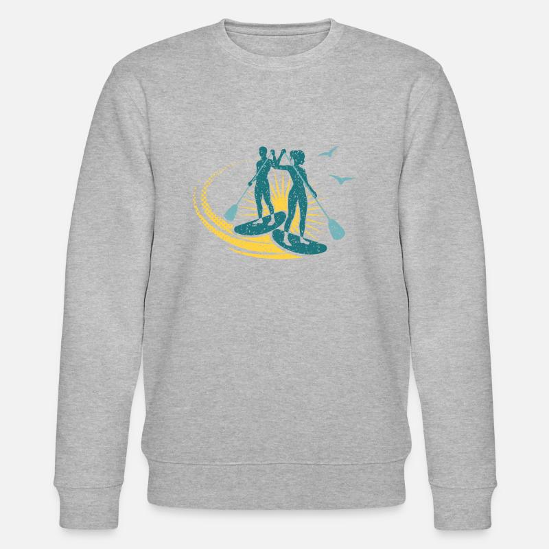 Paddling - Stanley/Stella Unisex Bio-Sweatshirt CHANGER  - Grau meliert