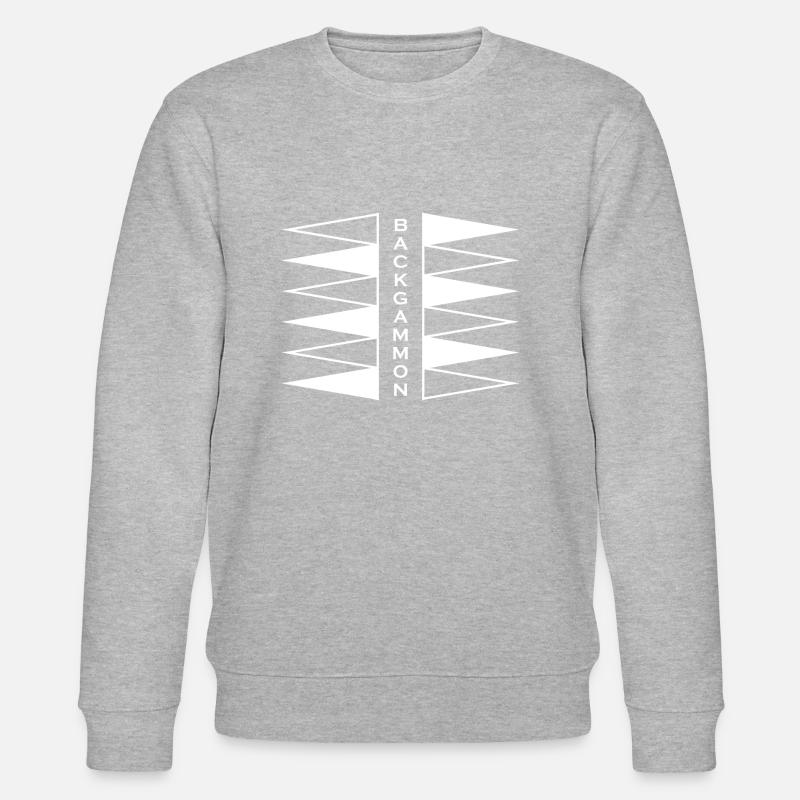 boardgame chess backgammon game night - Stanley/Stella Unisex Bio-Sweatshirt CHANGER  - Grau meliert