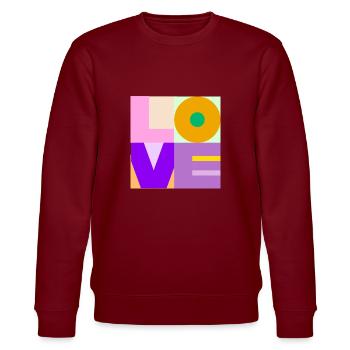 L’amour en couleurs - Sweat bio CHANGER Stanley/Stella Unisexe - bordeaux - Devant - Nik (191cm) & Marisol (170cm)