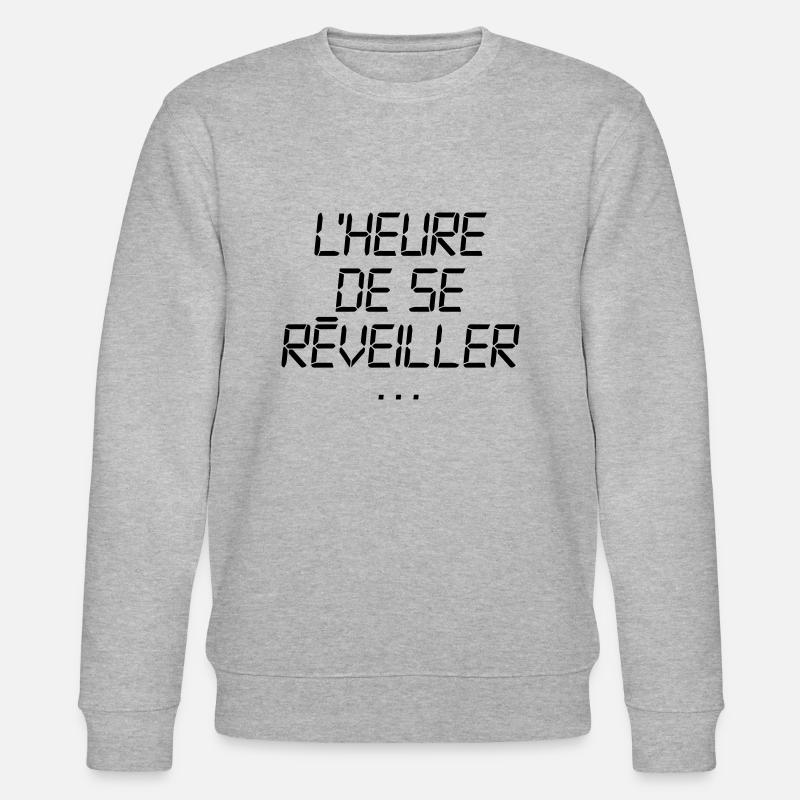 LHEURE DE SE REVEILLER - Sweat bio CHANGER Stanley/Stella Unisexe - gris chiné