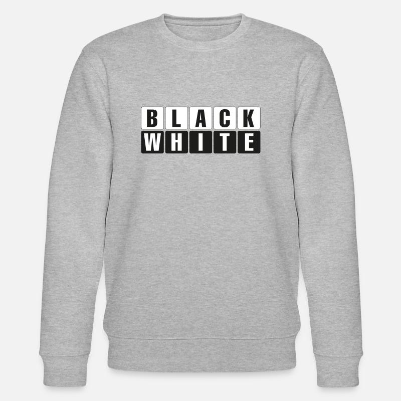 Black and White - Stanley/Stella Unisex Bio-Sweatshirt CHANGER  - Grau meliert