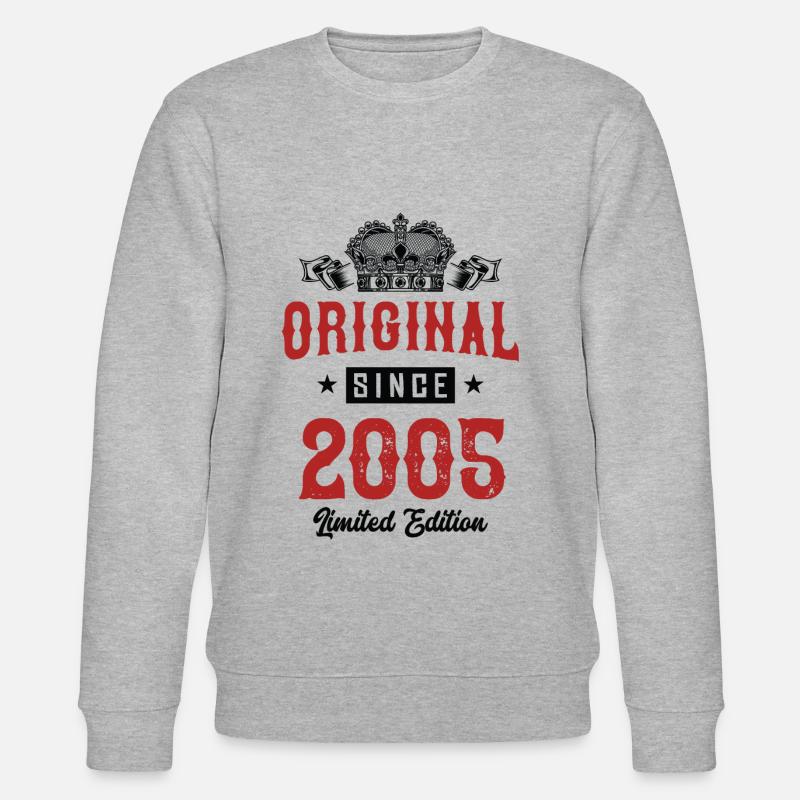 Édition limitée 2005 - Sweat bio CHANGER Stanley/Stella Unisexe - gris chiné