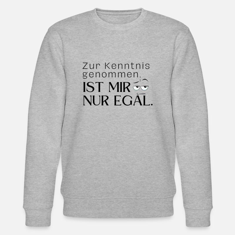 Ist mir egal - Stanley/Stella Unisex Bio-Sweatshirt CHANGER  - Grau meliert