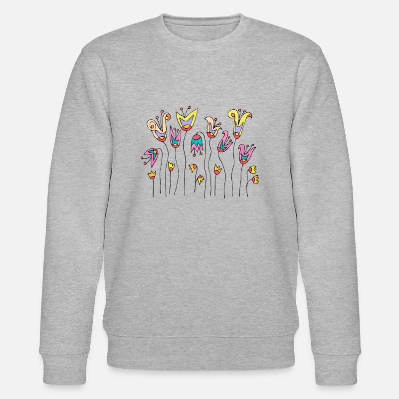 Fleur - Sweat bio CHANGER Stanley/Stella Unisexe - gris chiné