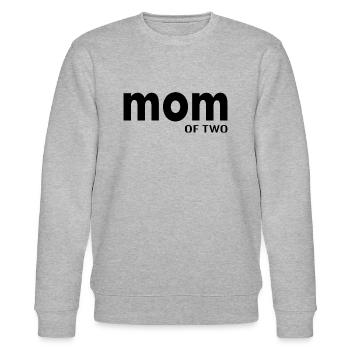 Maman maman disant cadeau - Sweat bio CHANGER Stanley/Stella Unisexe - gris chiné - Devant - Nik (191cm) & Marisol (170cm)