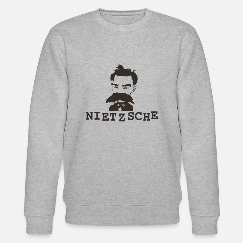 Nietzsche - Stanley/Stella Unisex Bio-Sweatshirt CHANGER  - Grau meliert