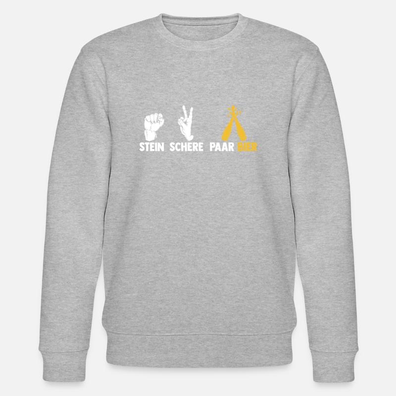 Pierre Ciseaux Couple Bière - Sweat bio CHANGER Stanley/Stella Unisexe - gris chiné