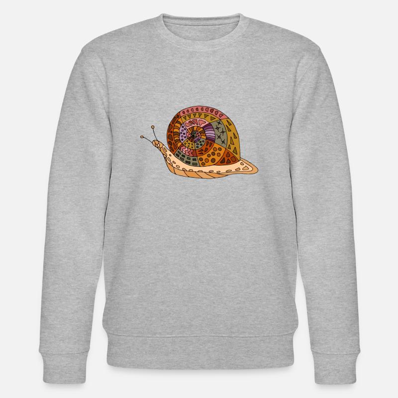 Schnecke - Stanley/Stella Unisex Bio-Sweatshirt CHANGER  - Grau meliert