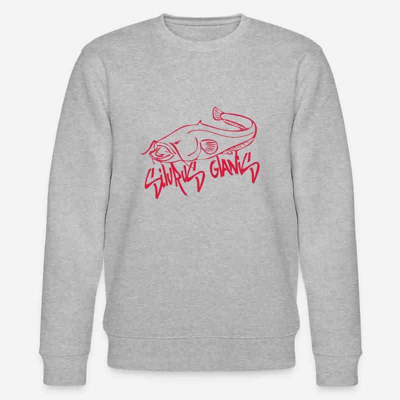 silurus glanis1 - Stanley/Stella Unisex Bio-Sweatshirt CHANGER  - Grau meliert