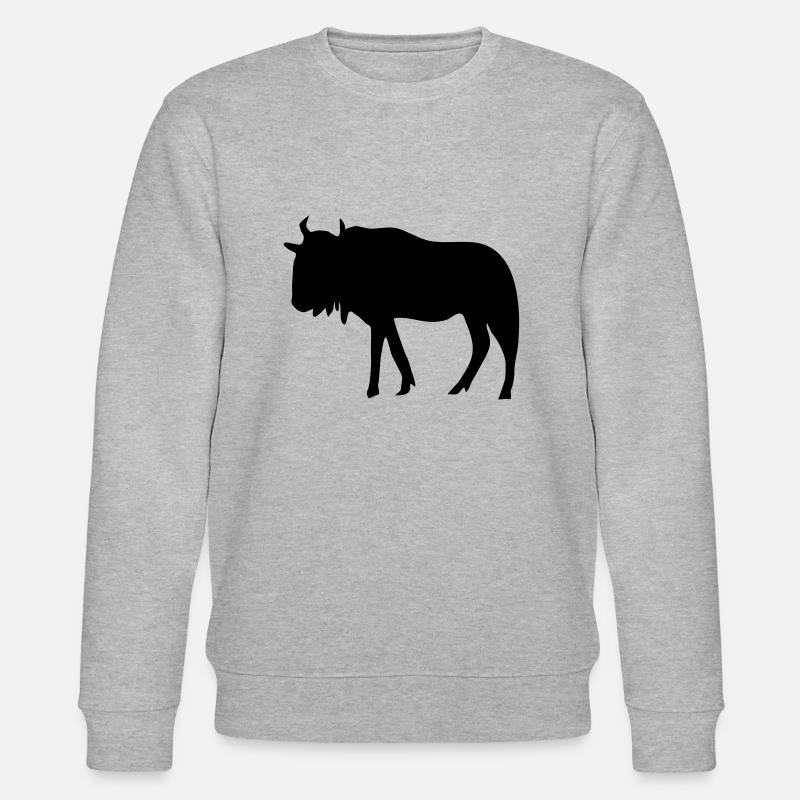 Gnu, Bison, Buffalo - Stanley/Stella CHANGER Unisex Organic Sweatshirt - heather grey