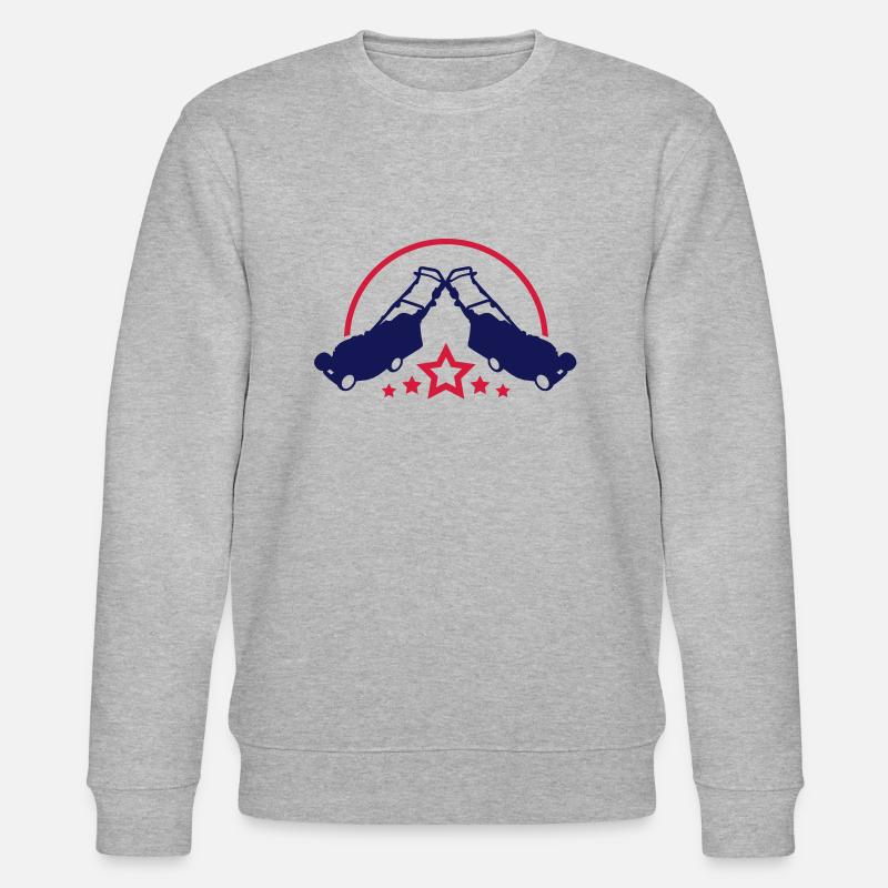 rasenmaeher_design_t2 - Stanley/Stella Unisex Bio-Sweatshirt CHANGER  - Grau meliert