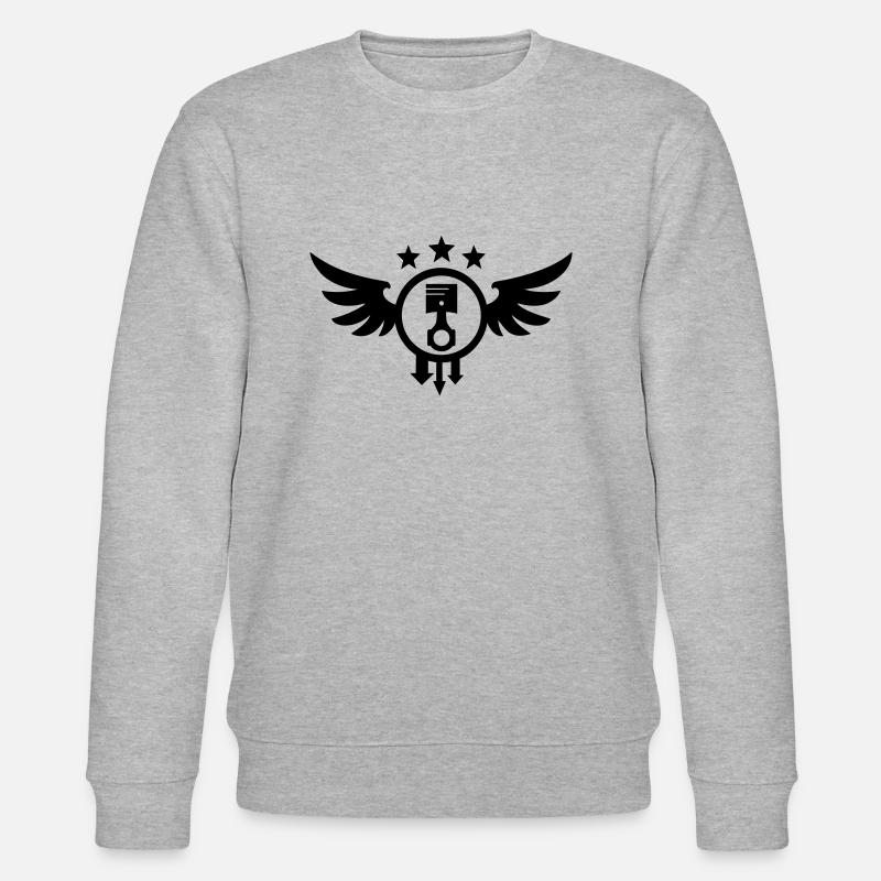 Emblème de Course (ailes) 02 - Sweat bio CHANGER Stanley/Stella Unisexe - gris chiné