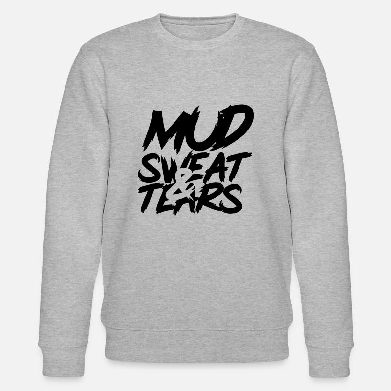 ocr - mud sweat tears - Stanley/Stella Unisex Bio-Sweatshirt CHANGER  - Grau meliert