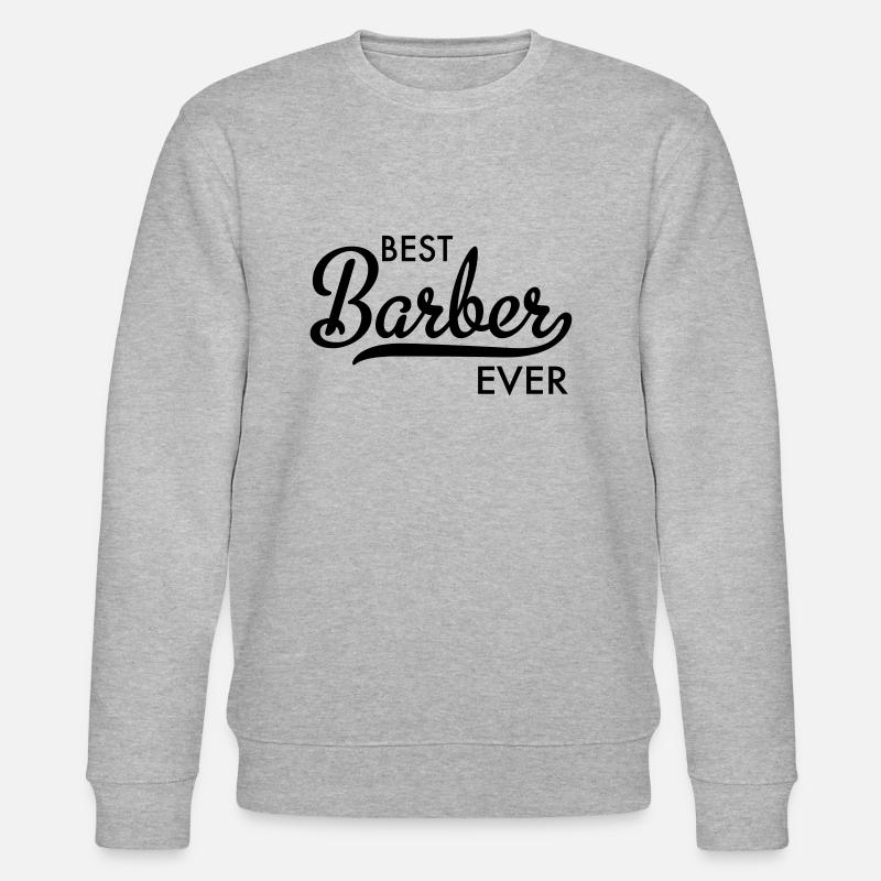 Best Barber Ever - Stanley/Stella Unisex Bio-Sweatshirt CHANGER  - Grau meliert