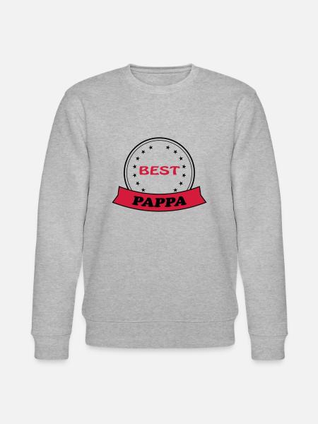 BEST PAPPA - Stanley/Stella CHANGER Unisex Organic Sweatshirt - heather grey