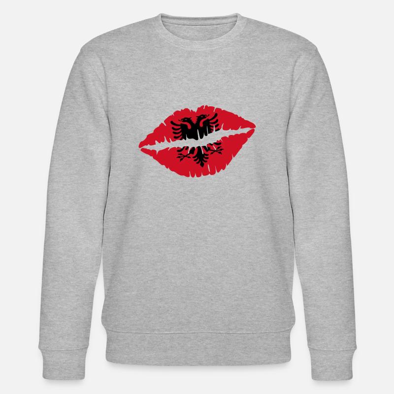 Albanien - Stanley/Stella Unisex Bio-Sweatshirt CHANGER  - Grau meliert