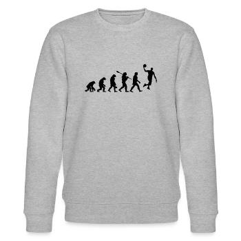 Évolution Du Basket-ball Cadeau - Sweat bio CHANGER Stanley/Stella Unisexe - gris chiné - Devant - Nik (191cm) & Marisol (170cm)