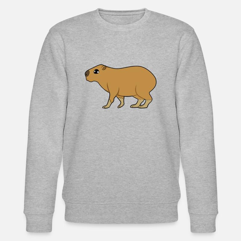 Capybara - Stanley/Stella Unisex Bio-Sweatshirt CHANGER  - Grau meliert