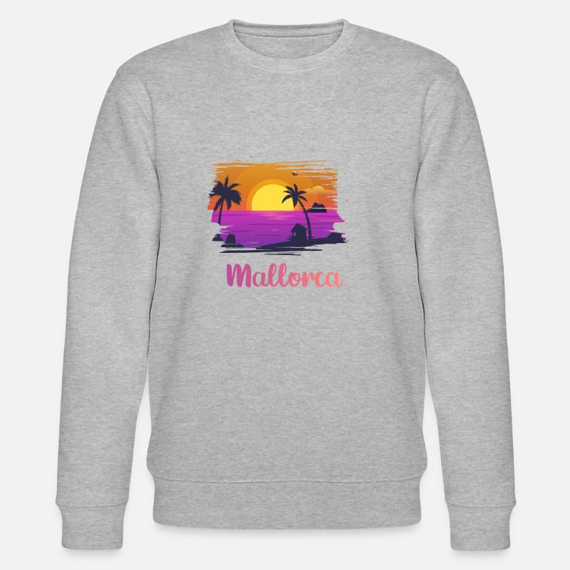 Ich liebe Mallorca - Stanley/Stella Unisex Bio-Sweatshirt CHANGER - Grau meliert