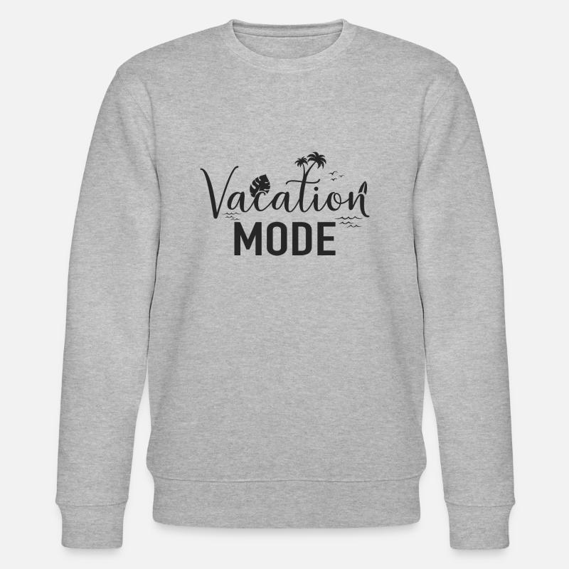 vacation mode - Stanley/Stella Unisex Bio-Sweatshirt CHANGER  - Grau meliert
