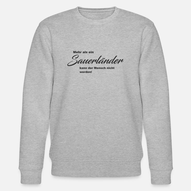 Mehr als ein Sauerländer - Stanley/Stella Unisex Bio-Sweatshirt CHANGER - Grau meliert