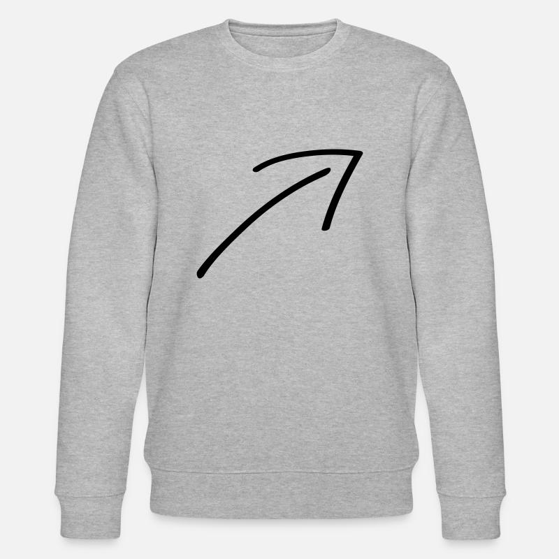 Pfeil - Stanley/Stella Unisex Bio-Sweatshirt CHANGER  - Grau meliert