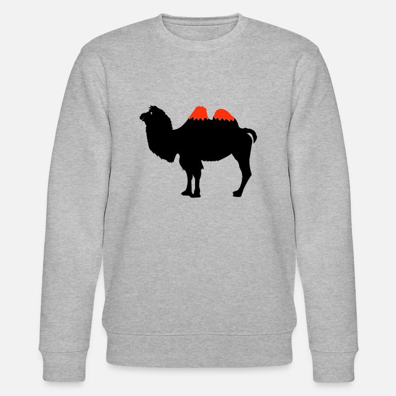 Camel Silhouette - Stanley/Stella CHANGER Unisex Organic Sweatshirt - heather grey